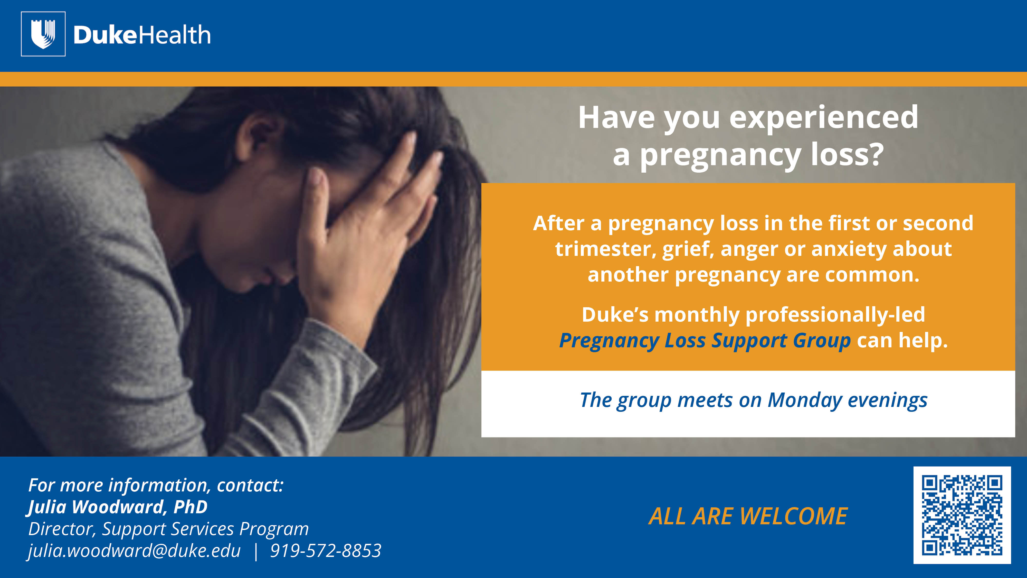 Pregnancy Loss Support Group - Full image text provided below
